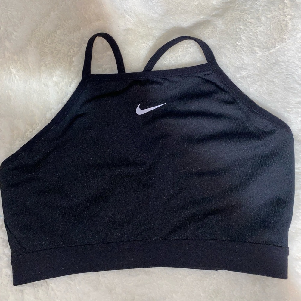 Black Nike sports bra